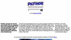 What Picfindr.com website looked like in 2015 (8 years ago)