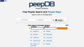 What Peepdb.com website looked like in 2015 (8 years ago)