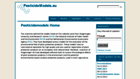 What Pesticidemodels.eu website looked like in 2015 (8 years ago)