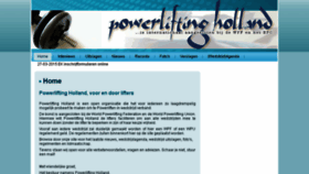 What Powerliftingholland.nl website looked like in 2015 (8 years ago)