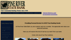 What Pineriverstatebank.com website looked like in 2015 (8 years ago)