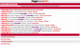 What Pagalworld.net website looked like in 2015 (8 years ago)