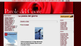 What Paroledelcuore.com website looked like in 2015 (8 years ago)