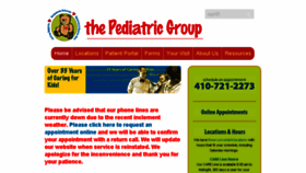 What Pediatricgroup.com website looked like in 2015 (8 years ago)