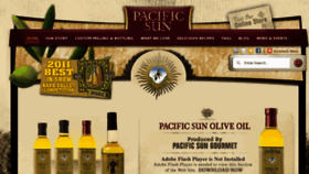 What Pacificsunoliveoil.com website looked like in 2015 (8 years ago)