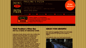 What Paulinespizza.com website looked like in 2015 (10 years ago)