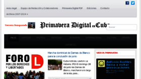 What Primaveradigital.net website looked like in 2015 (8 years ago)