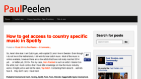 What Paulpeelen.com website looked like in 2015 (8 years ago)