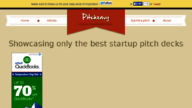 What Pitchenvy.com website looked like in 2015 (8 years ago)
