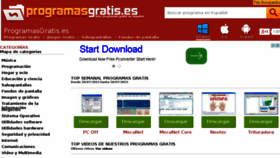 What Programasgratis.es website looked like in 2015 (8 years ago)
