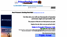 What Prisonpenpals.net website looked like in 2015 (8 years ago)