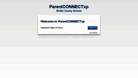 What Parentconnect.scsk12.org website looked like in 2015 (8 years ago)