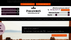 What Paradores.es website looked like in 2015 (8 years ago)