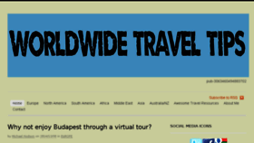 What Poortravelblogger.com website looked like in 2015 (8 years ago)