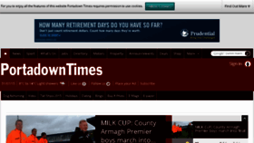 What Portadowntimes.co.uk website looked like in 2015 (8 years ago)