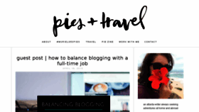 What Piesandtravel.com website looked like in 2015 (8 years ago)