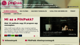 What Pihipakk.hu website looked like in 2015 (8 years ago)