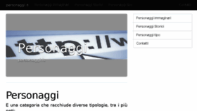 What Personaggi.it website looked like in 2015 (8 years ago)