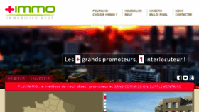 What Plus-immo-neuf.fr website looked like in 2015 (8 years ago)