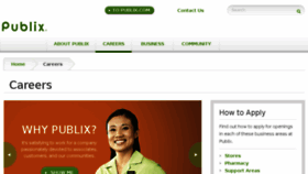What Publix.jobs website looked like in 2015 (8 years ago)