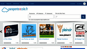 What Parapenteecole.fr website looked like in 2015 (8 years ago)