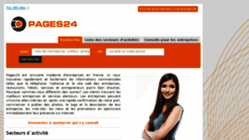 What Pages24.fr website looked like in 2015 (10 years ago)
