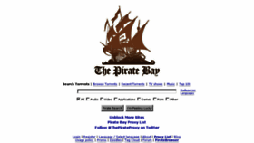 What Pirateproxy.sx website looked like in 2015 (8 years ago)