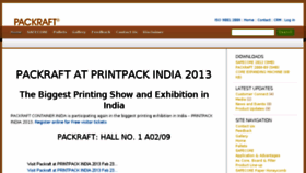 What Packraftindia.com website looked like in 2015 (8 years ago)
