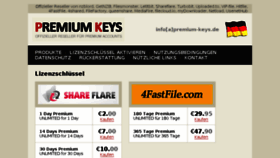 What Premium-keys.de website looked like in 2015 (8 years ago)
