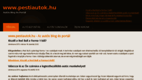 What Pestiautok.hu website looked like in 2015 (8 years ago)