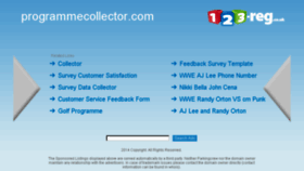 What Programmecollector.com website looked like in 2015 (8 years ago)