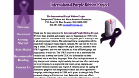 What Purpleribbonproject.com website looked like in 2015 (8 years ago)