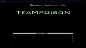 What P0ison.org website looked like in 2015 (8 years ago)