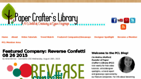 What Papercrafterslibrary.com website looked like in 2015 (8 years ago)