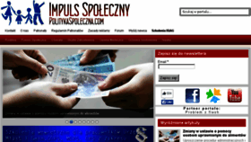 What Politykaspoleczna.com website looked like in 2015 (8 years ago)