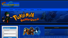 What Pokemonbattlequest.net website looked like in 2015 (8 years ago)
