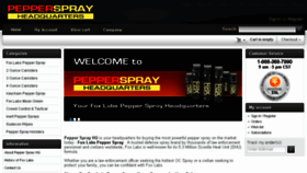 What Peppersprayhq.com website looked like in 2015 (8 years ago)