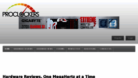 What Pro-clockers.com website looked like in 2015 (8 years ago)