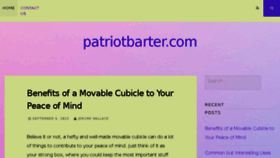 What Patriotbarter.com website looked like in 2015 (8 years ago)