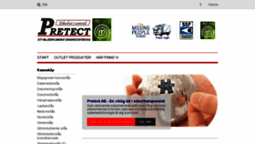 What Pretect.se website looked like in 2015 (8 years ago)
