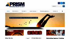 What Prismarketing.com website looked like in 2015 (8 years ago)