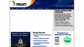 What Preceptgroup.com website looked like in 2015 (8 years ago)