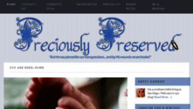 What Preciouslypreserved.com website looked like in 2015 (8 years ago)