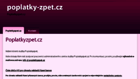What Poplatkyzpet.cz website looked like in 2015 (8 years ago)