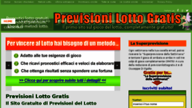 What Previsionilottogratis.it website looked like in 2015 (8 years ago)