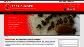 What Pestchaser.com.au website looked like in 2015 (8 years ago)