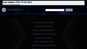 What Poptorrent.com website looked like in 2015 (8 years ago)