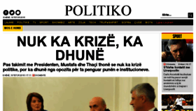 What Politiko.net website looked like in 2015 (8 years ago)