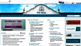 What Pucminas.br website looked like in 2015 (8 years ago)