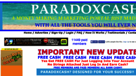 What Paradoxcash.com website looked like in 2015 (8 years ago)